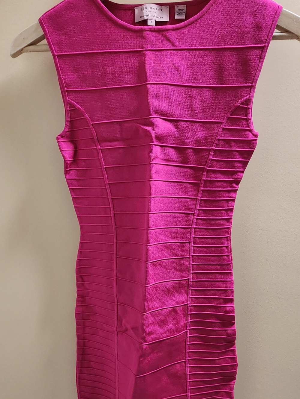 Ted Baker Hot Pink Sleeveless Dress